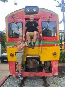 Happy Guests Enjoy Maeklong Railway Market Tour